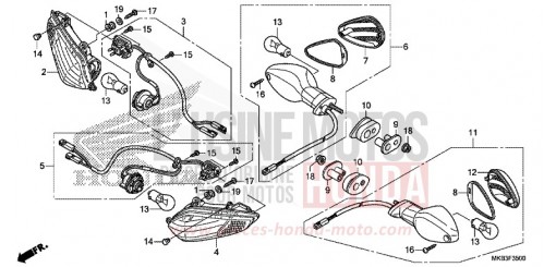 CLIGNOTANT CBR1000SAF de 2015